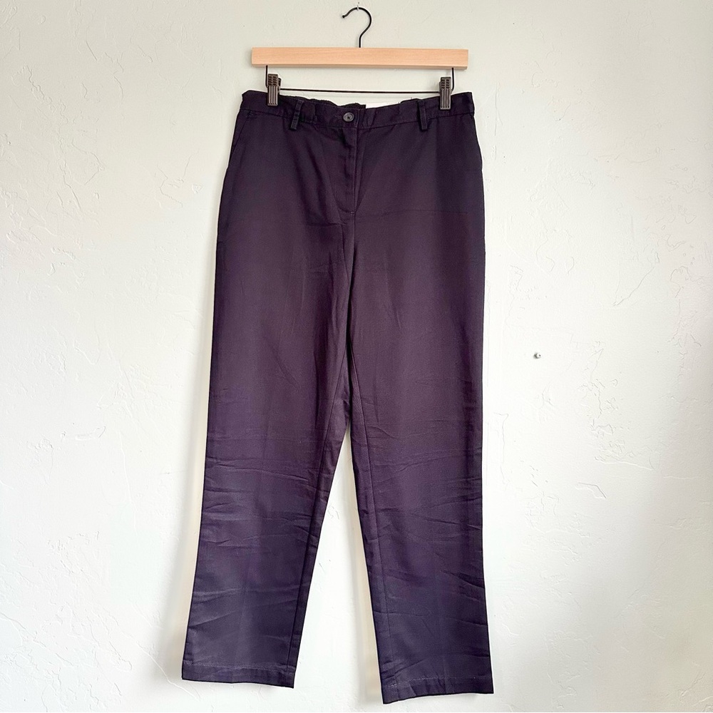 NWT Lands' End Women’s Navy Blue High Rise Straight Leg Chino Pants Size 8P
